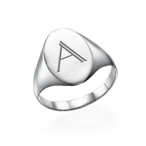 Signet Personalised Initial Ring