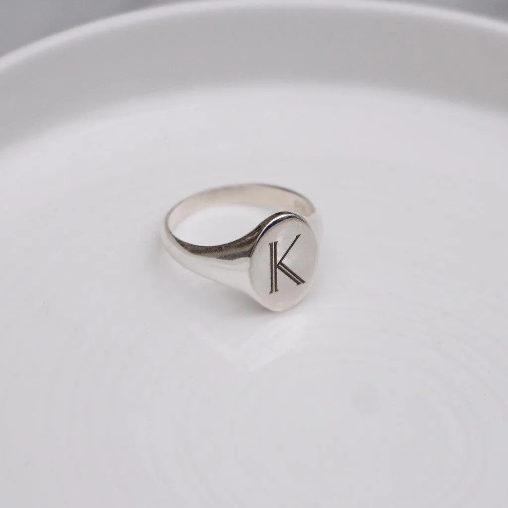 Signet Personalised Initial Ring