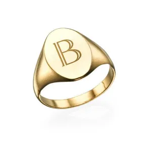 Signet Personalised Initial Ring