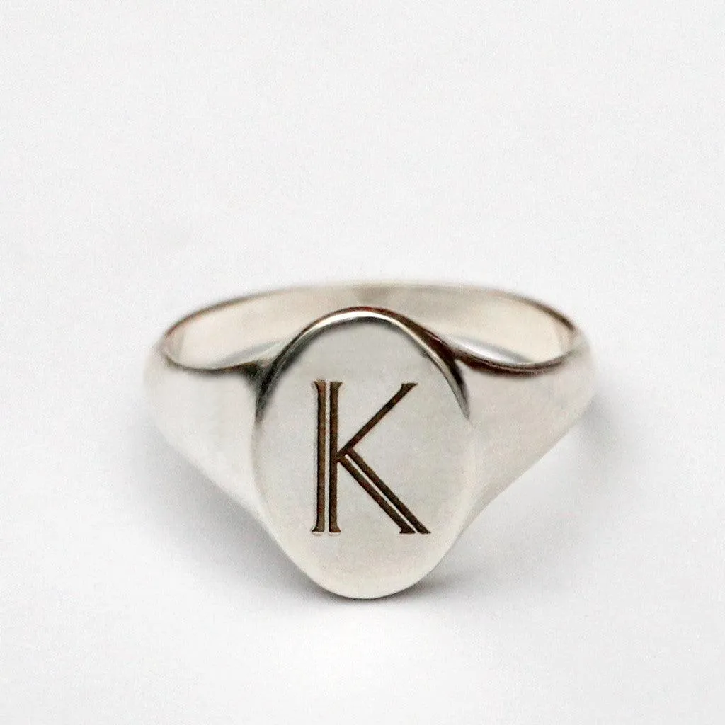 Signet Personalised Initial Ring
