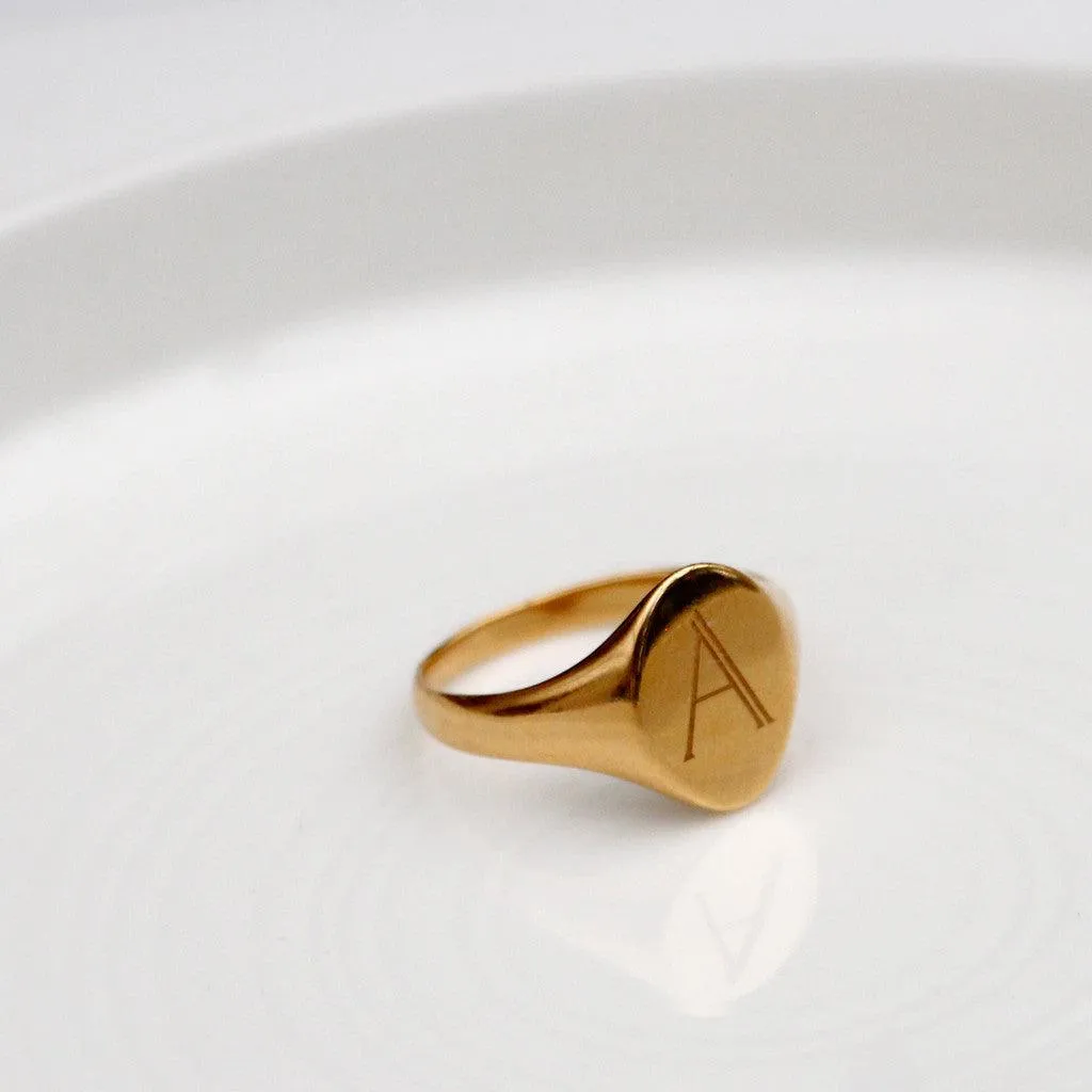 Signet Personalised Initial Ring