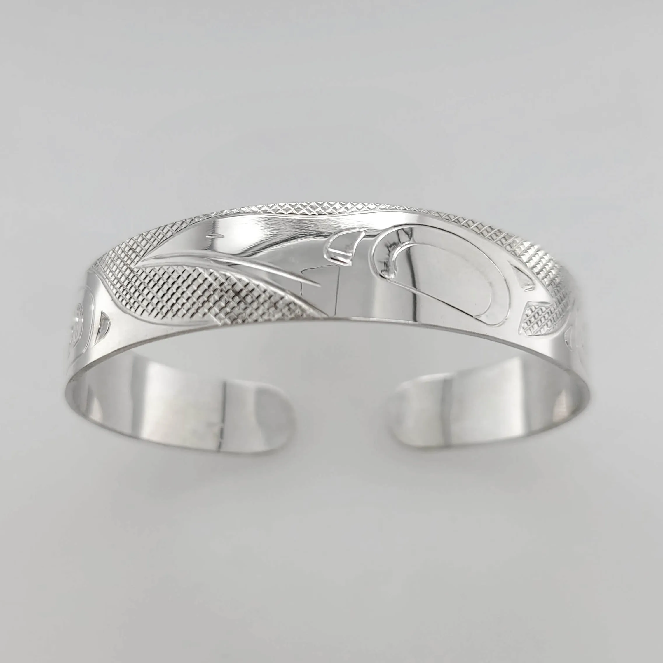 Silver 1/2" Raven Bracelet