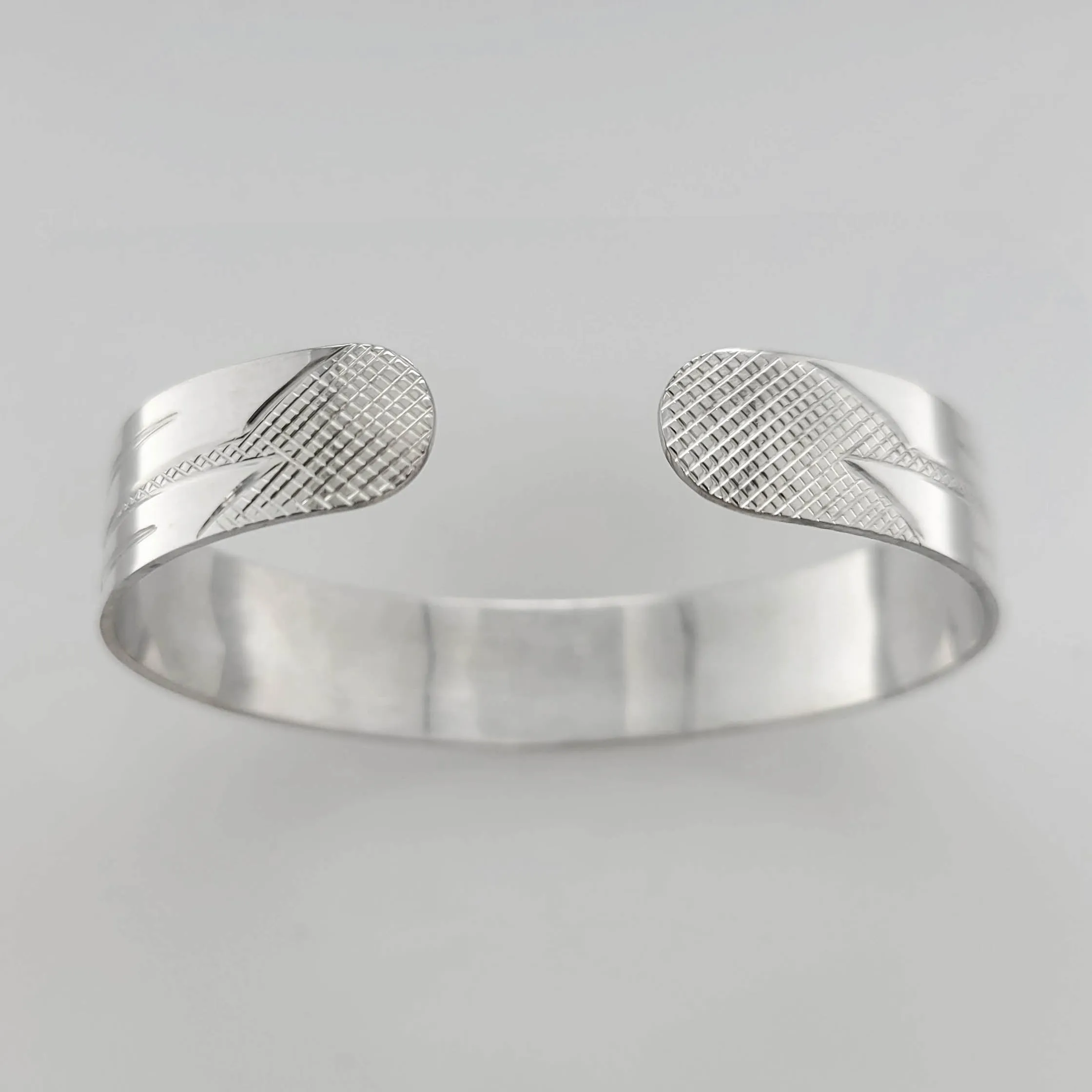 Silver 1/2" Raven Bracelet