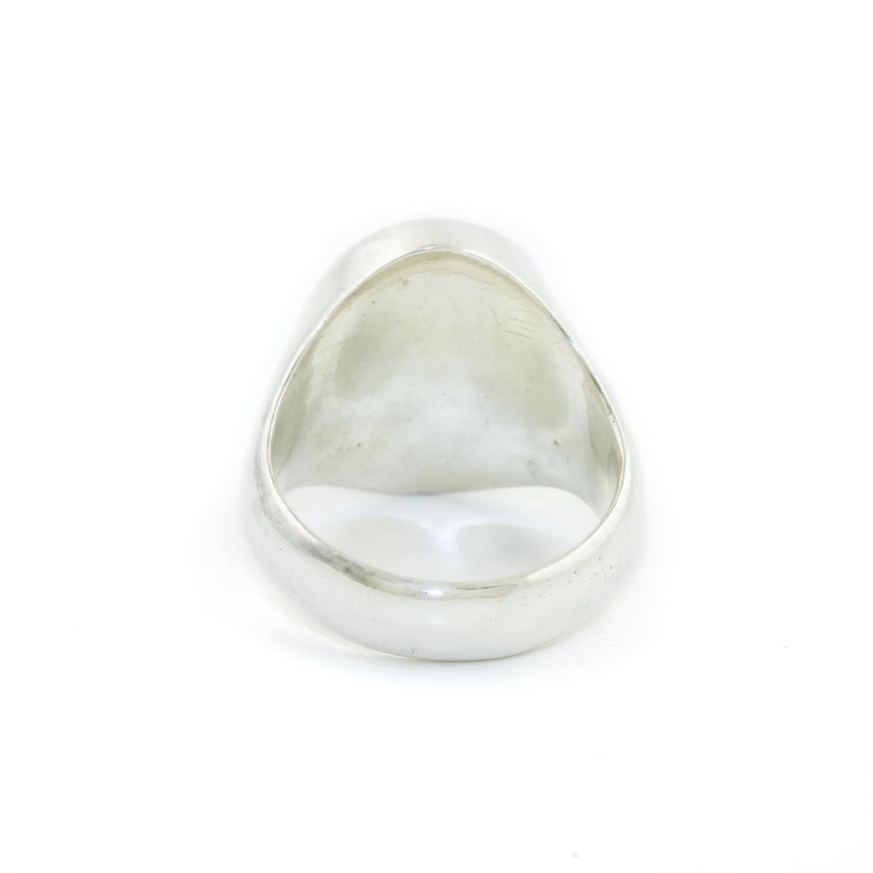 Silver x Oval Pietersite Inlay Signet