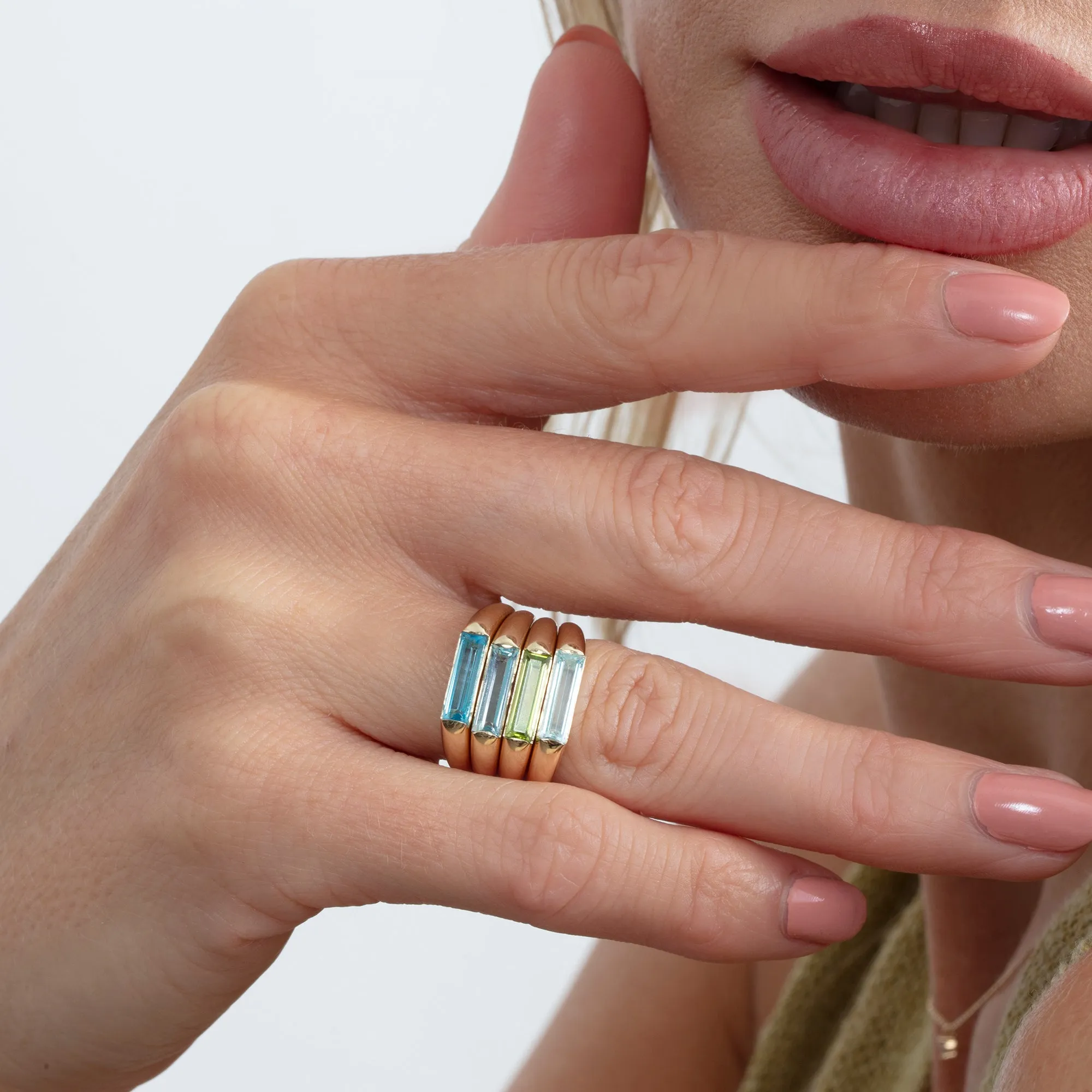 Sky Blue Topaz Ring, Arielle