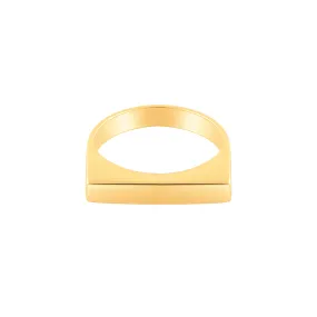 Slim Rectangular signet Ring
