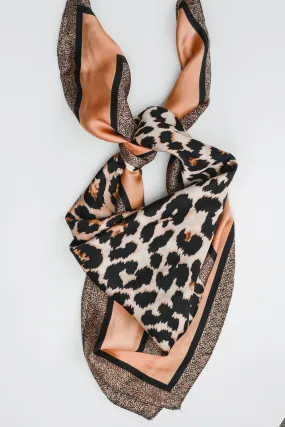 Spot On Leopard Scarf In Tan