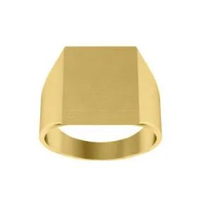 Square Signet Ring for Large Three Letter Monogram