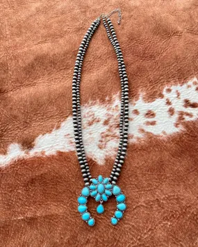 Squash Blossom Pearl Necklace