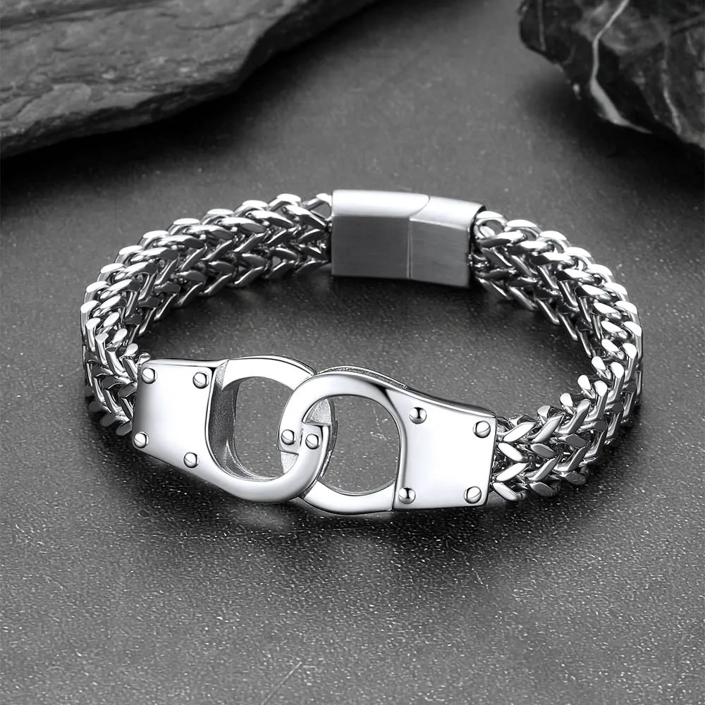 Stainless Steel Celtic Knot Link Bracelet Gift For Men