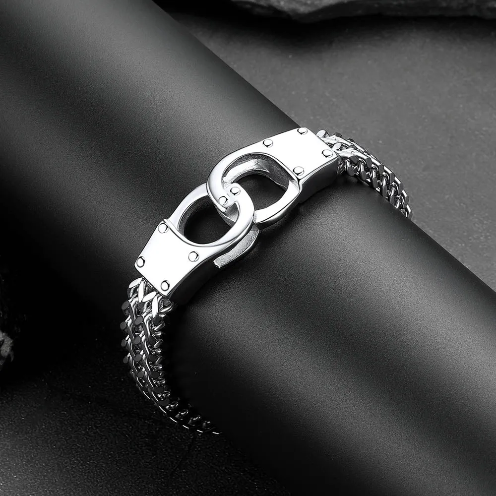 Stainless Steel Celtic Knot Link Bracelet Gift For Men
