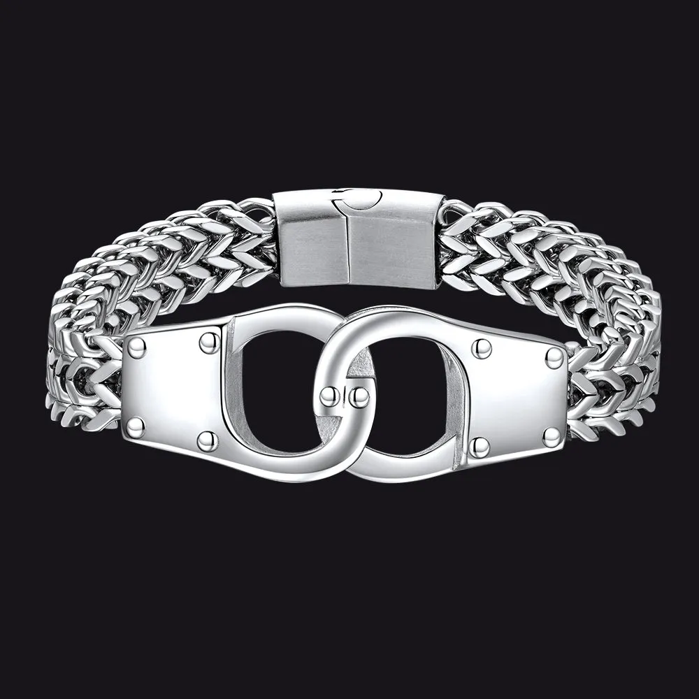 Stainless Steel Celtic Knot Link Bracelet Gift For Men