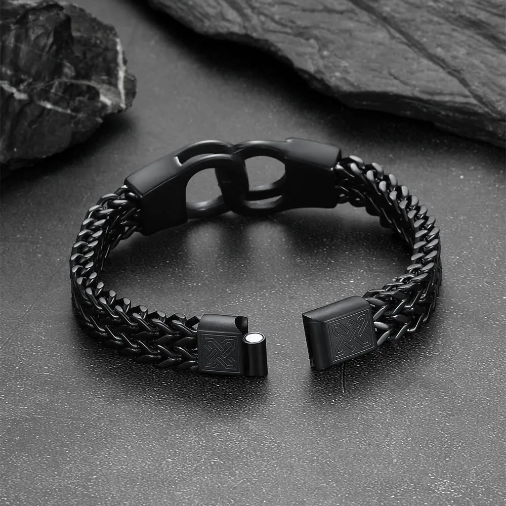 Stainless Steel Celtic Knot Link Bracelet Gift For Men