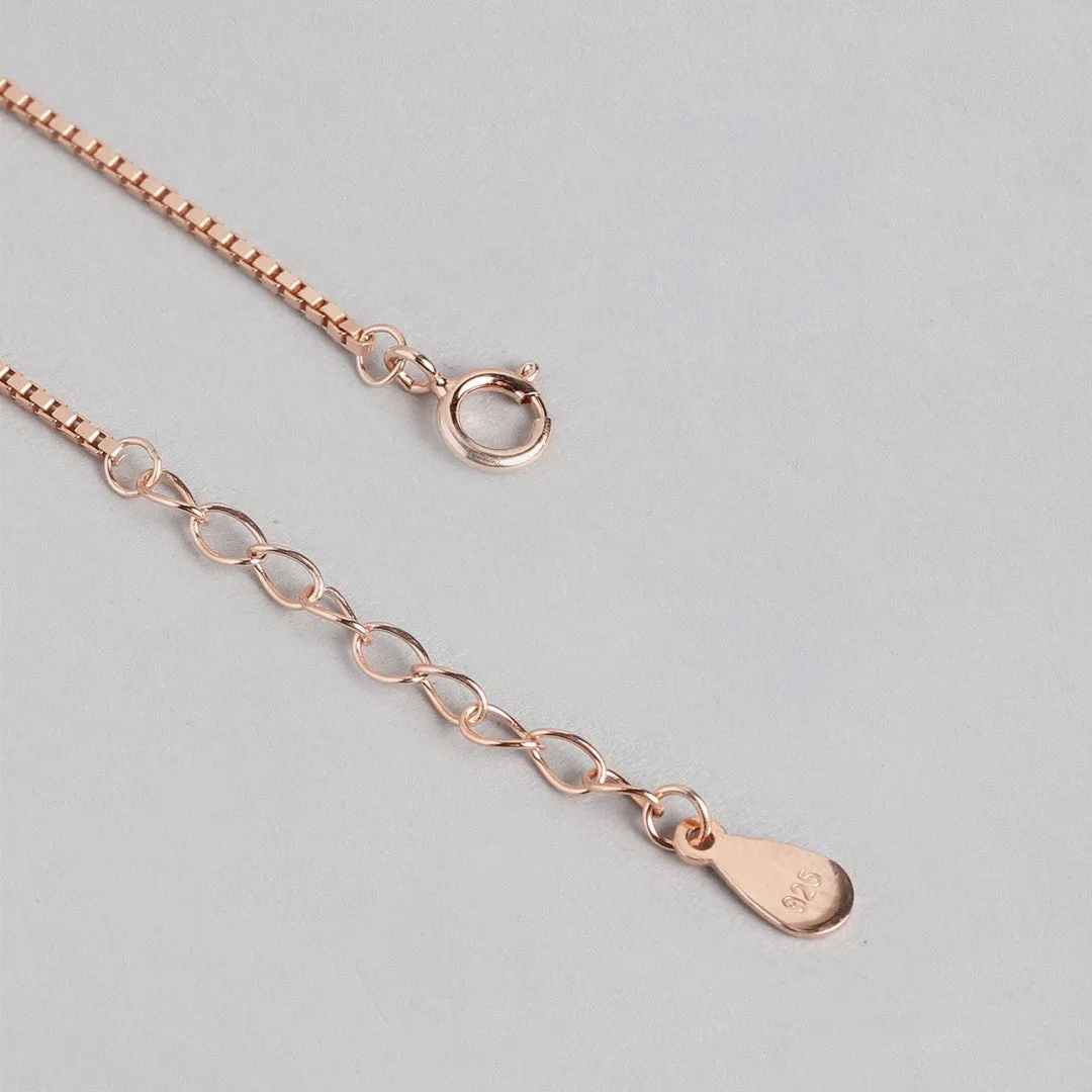 Starlight Splendor Rose Gold-Plated 925 Sterling Silver Bracelet