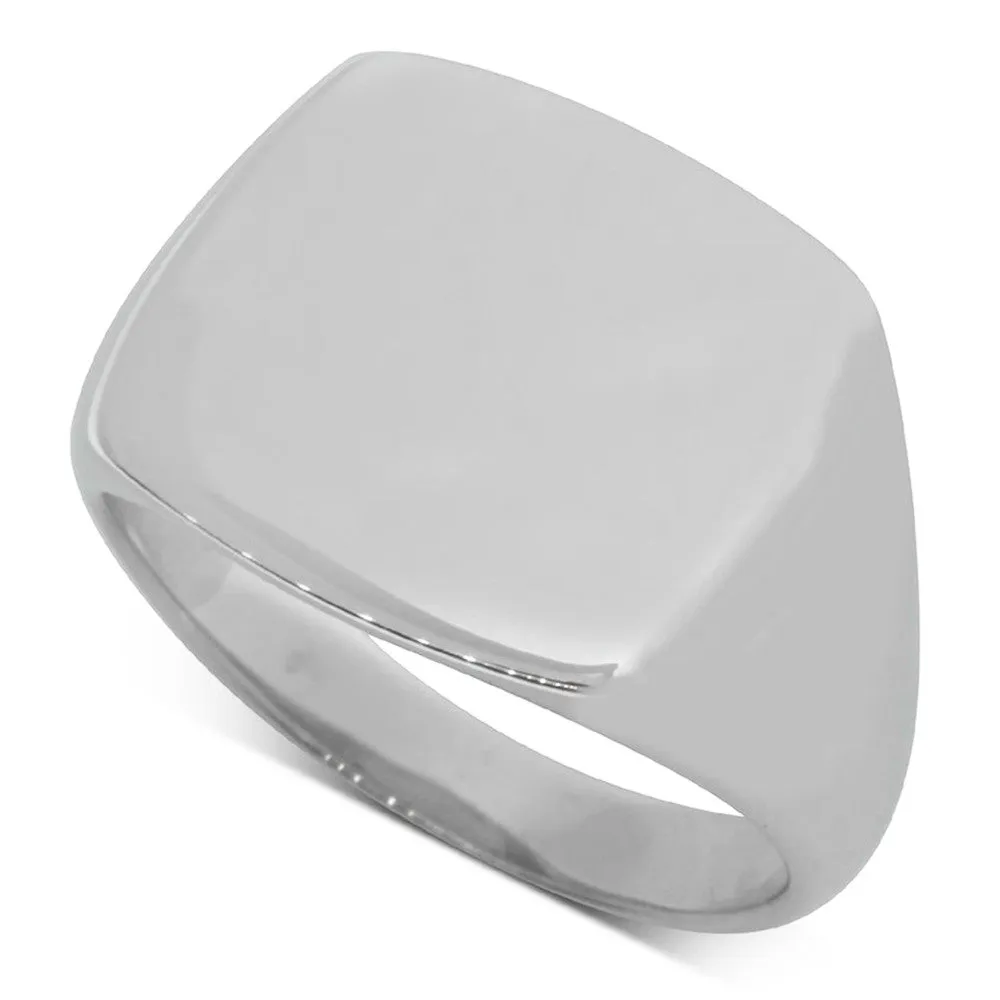 Sterling Silver Square Signet Ring