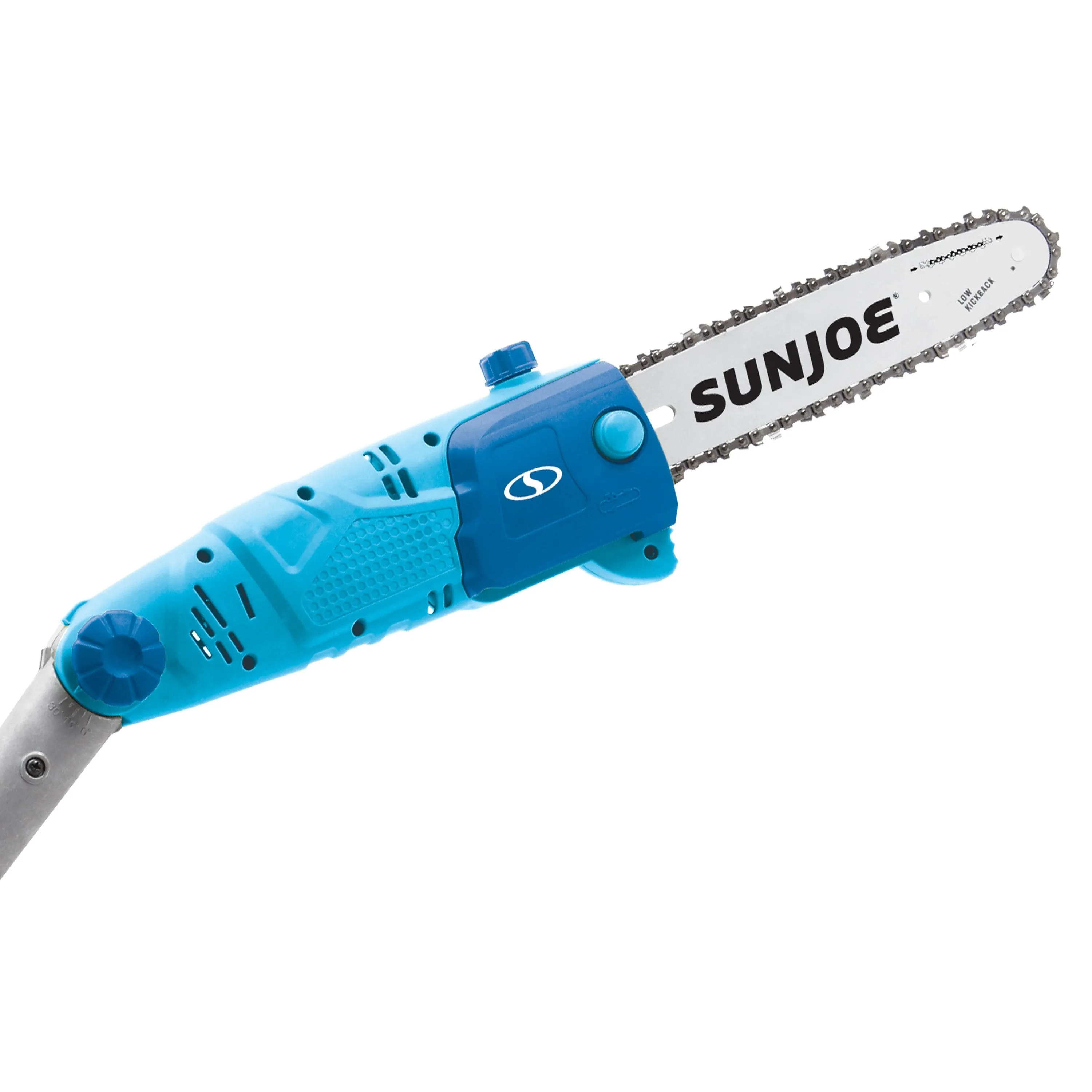 Sun Joe SWJ803E-BLU-RM Electric Multi-Angle Pole Chain Saw | 10 inch | 8.0 Amp | Blue (Certified Refurbished)