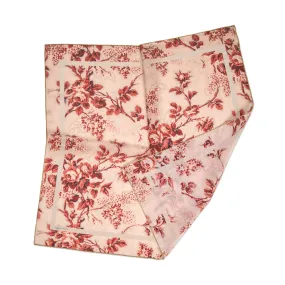 Tapis Noir Light Red Flower Toile Scarf