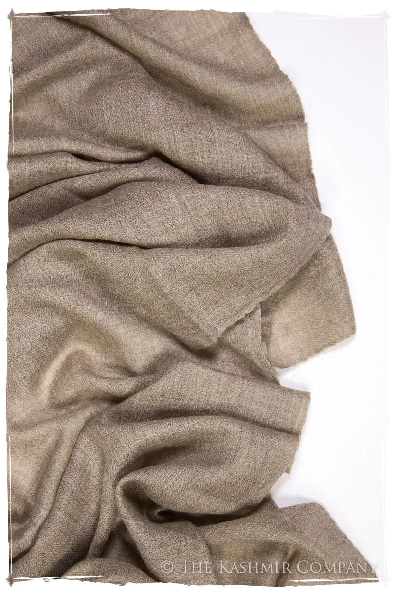 Taupe - Handloom Pashmina Cashmere Scarf