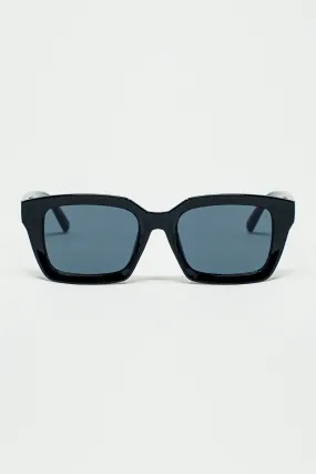 Thick Square Frame Sunglasses Chunky Retro
