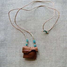 Totem Necklace w/ Tangerine Crystal