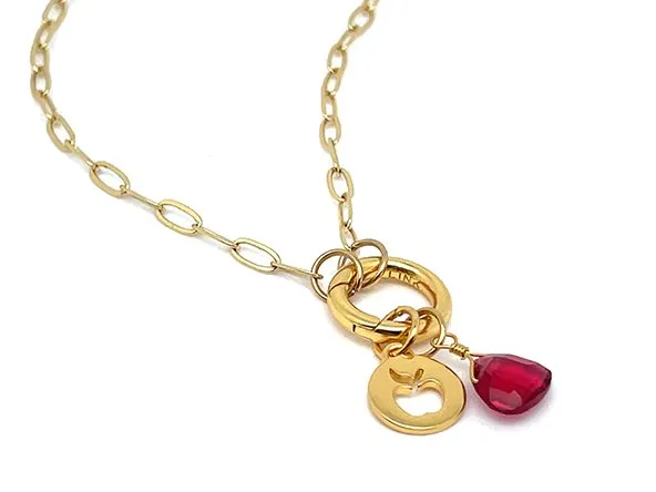 Treasure Box | Gold Apple Charm