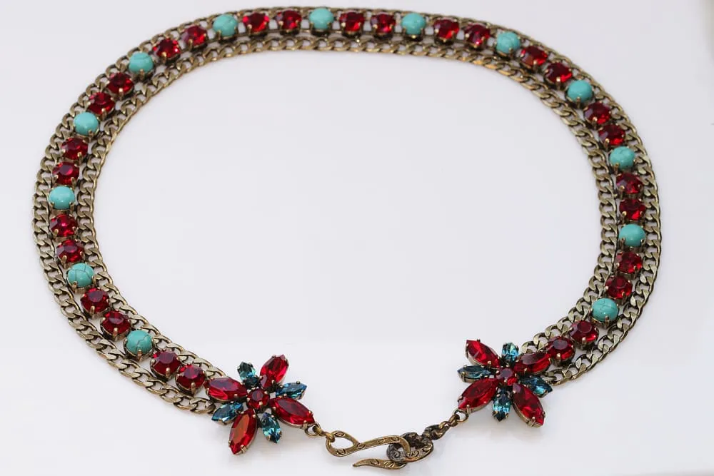 TURQUOISE AND GARNET