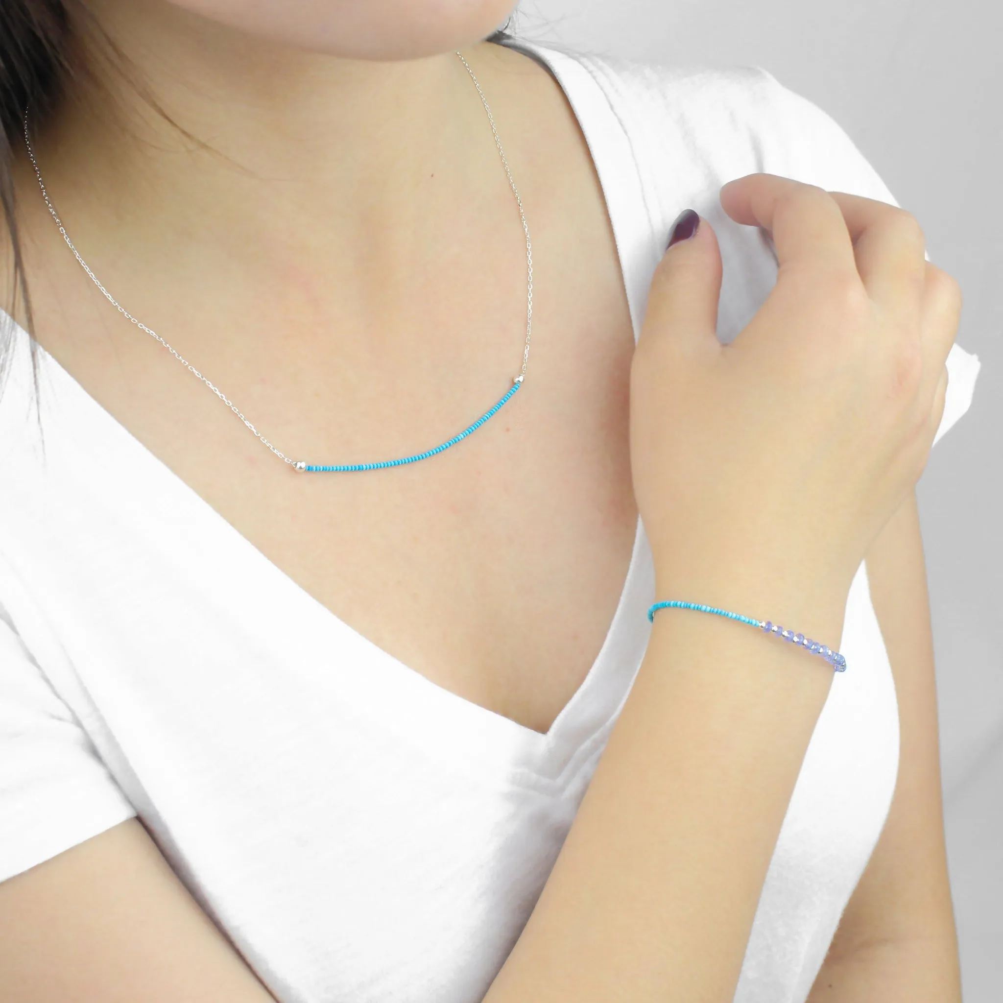 Turquoise Bar Necklace
