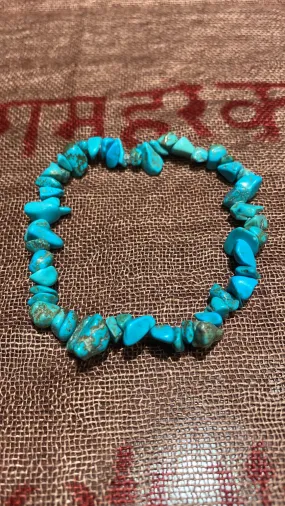 Turquoise Chips Stretch Bracelet