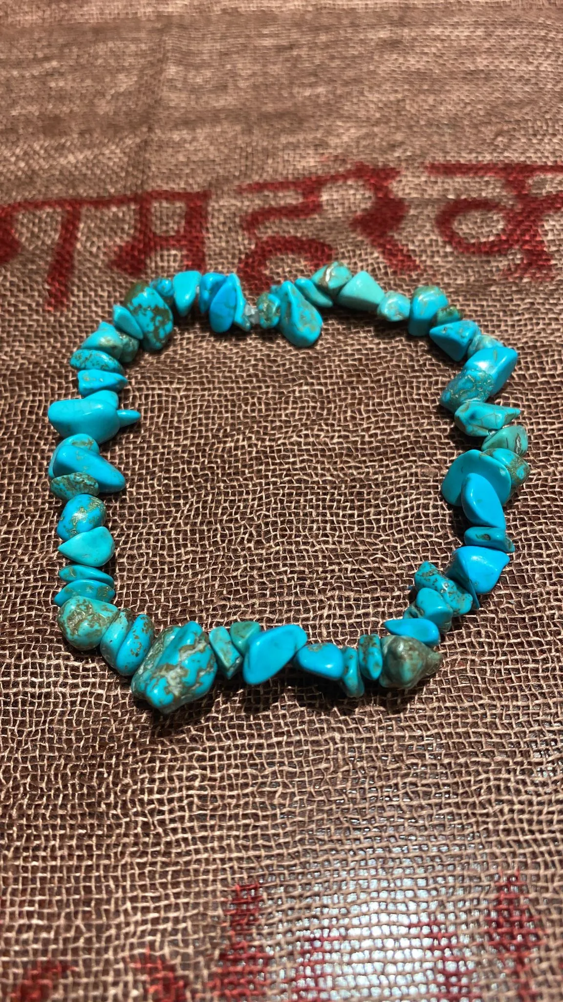Turquoise Chips Stretch Bracelet