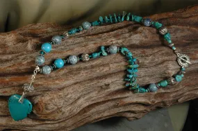 Turquoise Heart Necklace