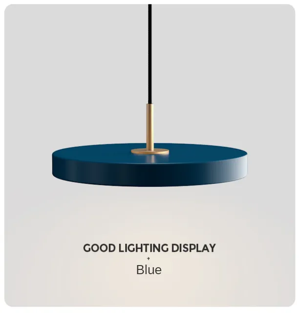 UFO Metal Led Pendant Light Modern Art Design Suspension Round Indoor Hanging Lamp Nordic Kitchen Dining Living Room Home Decor