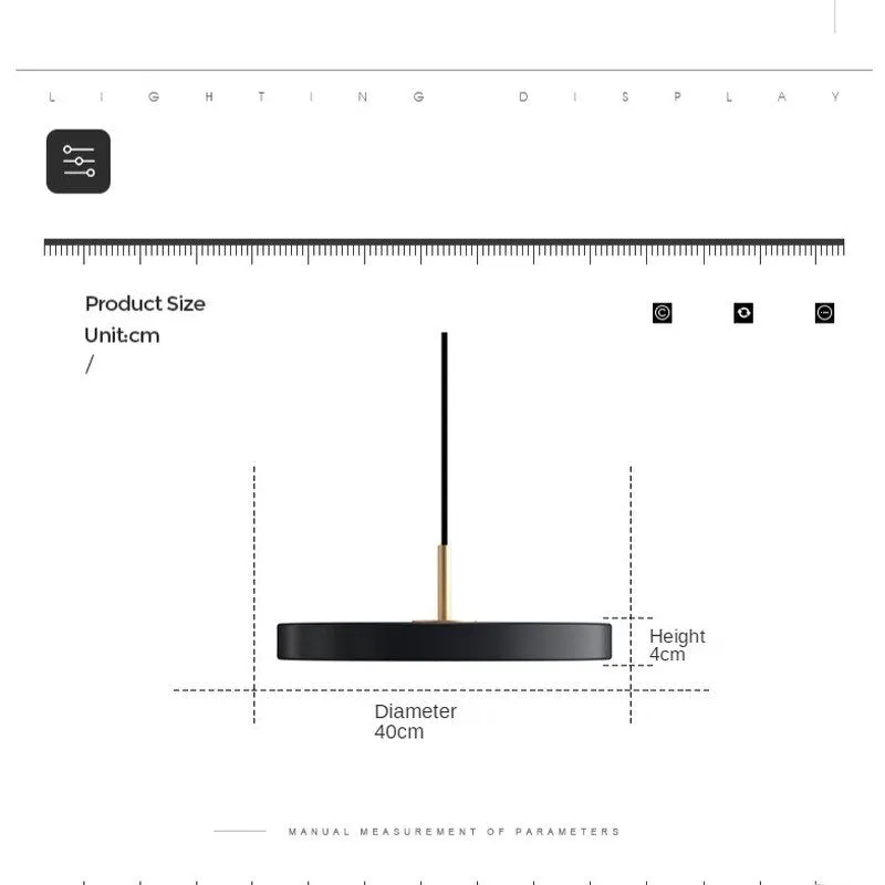UFO Metal Led Pendant Light Modern Art Design Suspension Round Indoor Hanging Lamp Nordic Kitchen Dining Living Room Home Decor