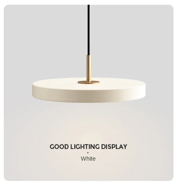 UFO Metal Led Pendant Light Modern Art Design Suspension Round Indoor Hanging Lamp Nordic Kitchen Dining Living Room Home Decor