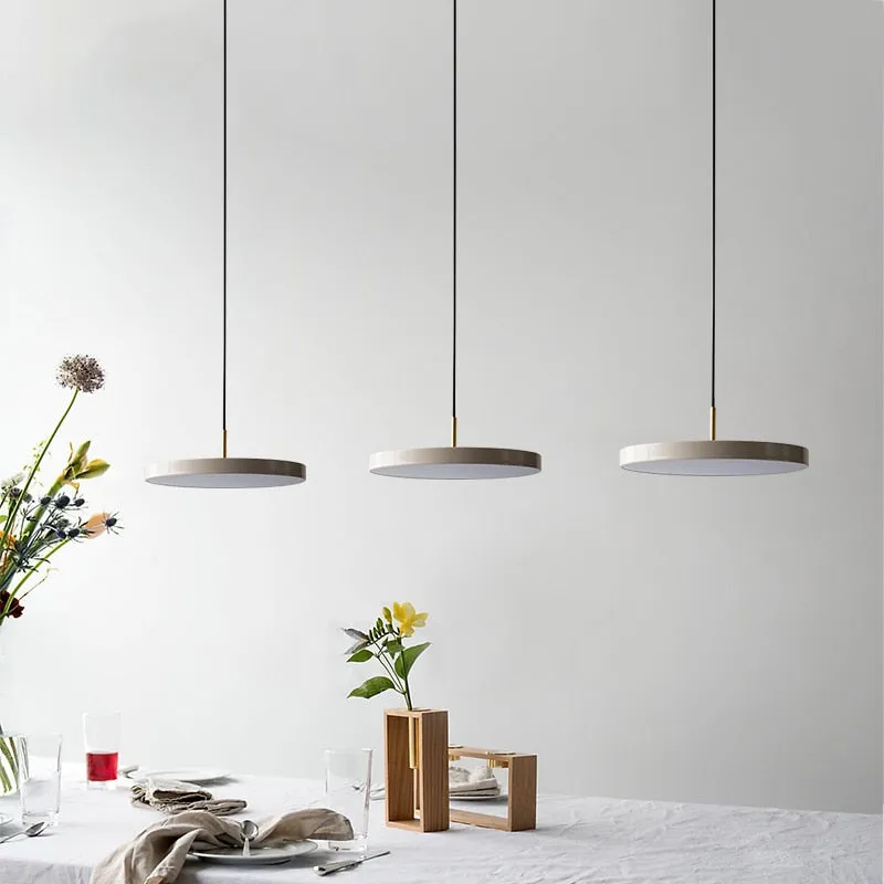 UFO Metal Led Pendant Light Modern Art Design Suspension Round Indoor Hanging Lamp Nordic Kitchen Dining Living Room Home Decor