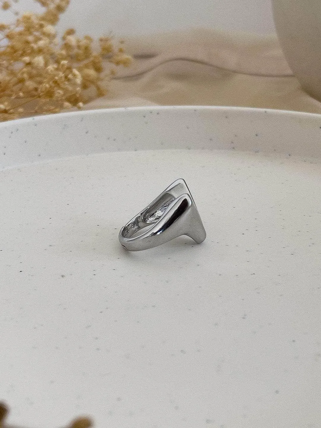 V Signet Ring