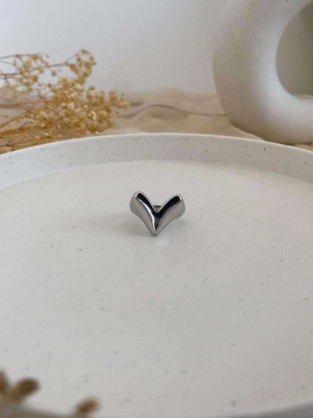 V Signet Ring