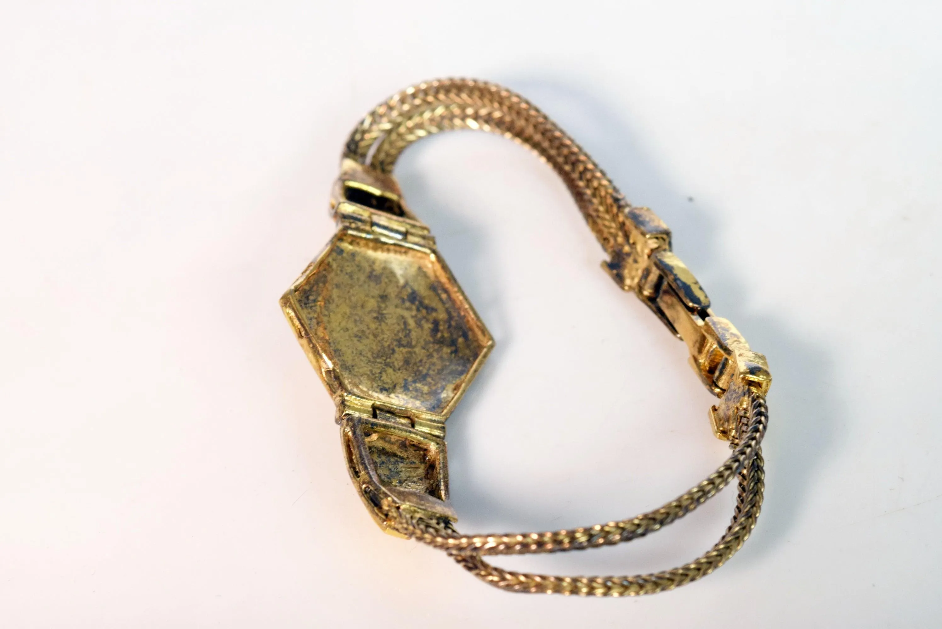 Vintage Greek or Turkish Gold Gilt Sterling Chain Bracelet