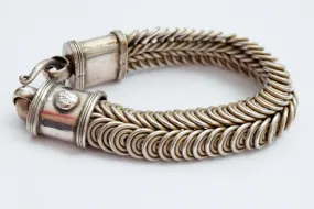 Vintage Silver Indian Twisted Wire Bracelet