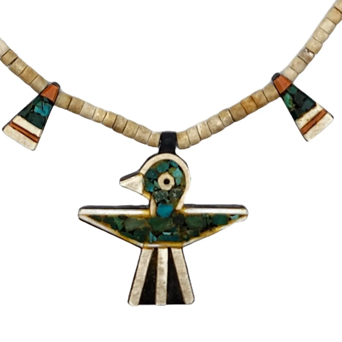 Vintage Thunderbird Necklace - 22" Long