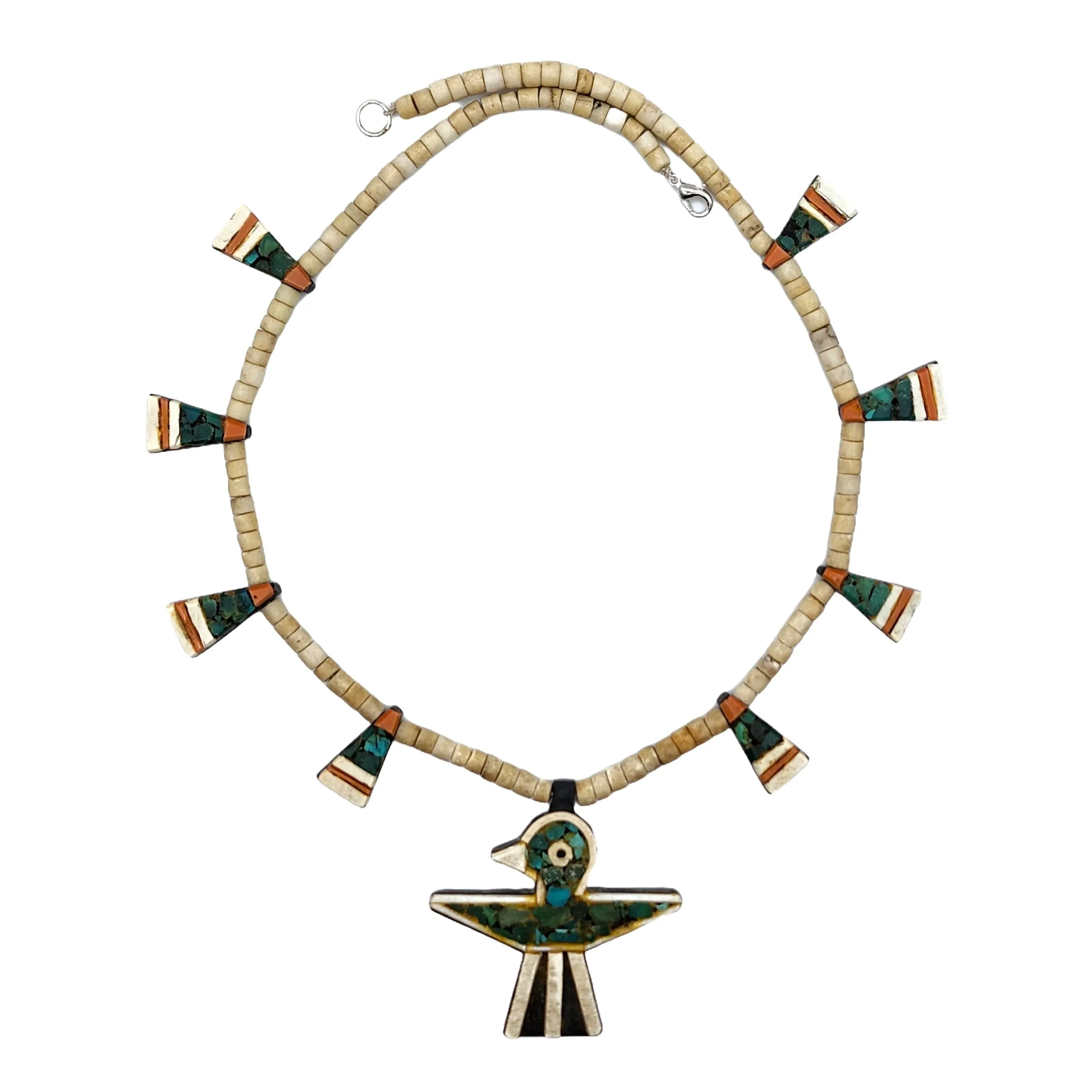 Vintage Thunderbird Necklace - 22" Long
