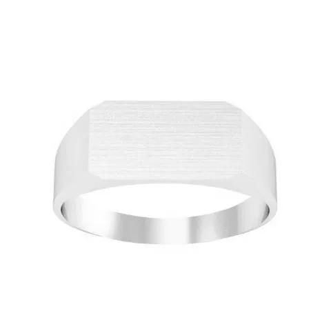 Wide Rectangular Signet Ring for Women - 11mm x 6mm