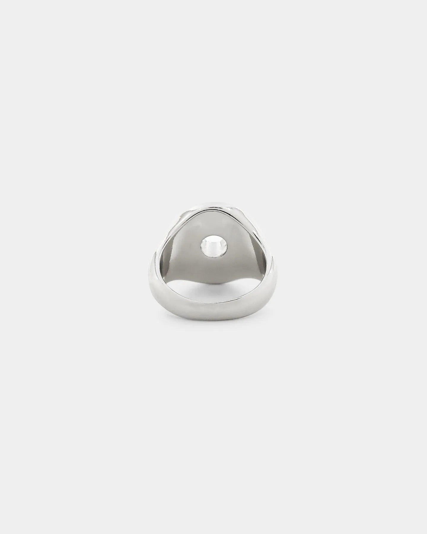 Wild For The Weekend Flower Power Signet Ring (Large) Silver