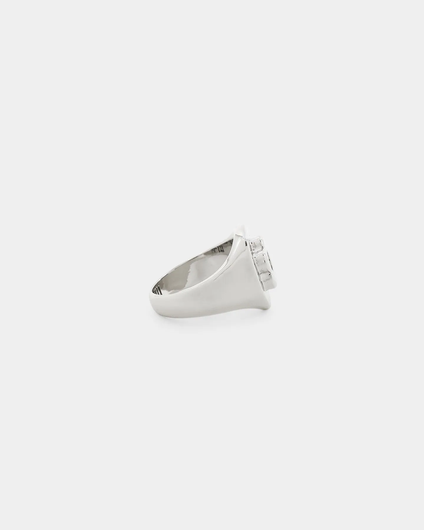 Wild For The Weekend Flower Power Signet Ring (Large) Silver