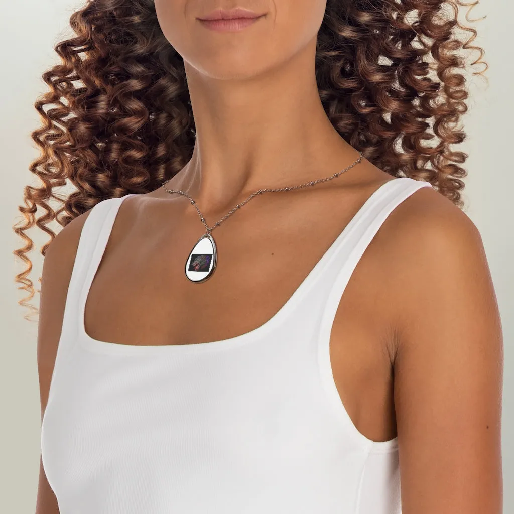 Wolf Oval Necklace