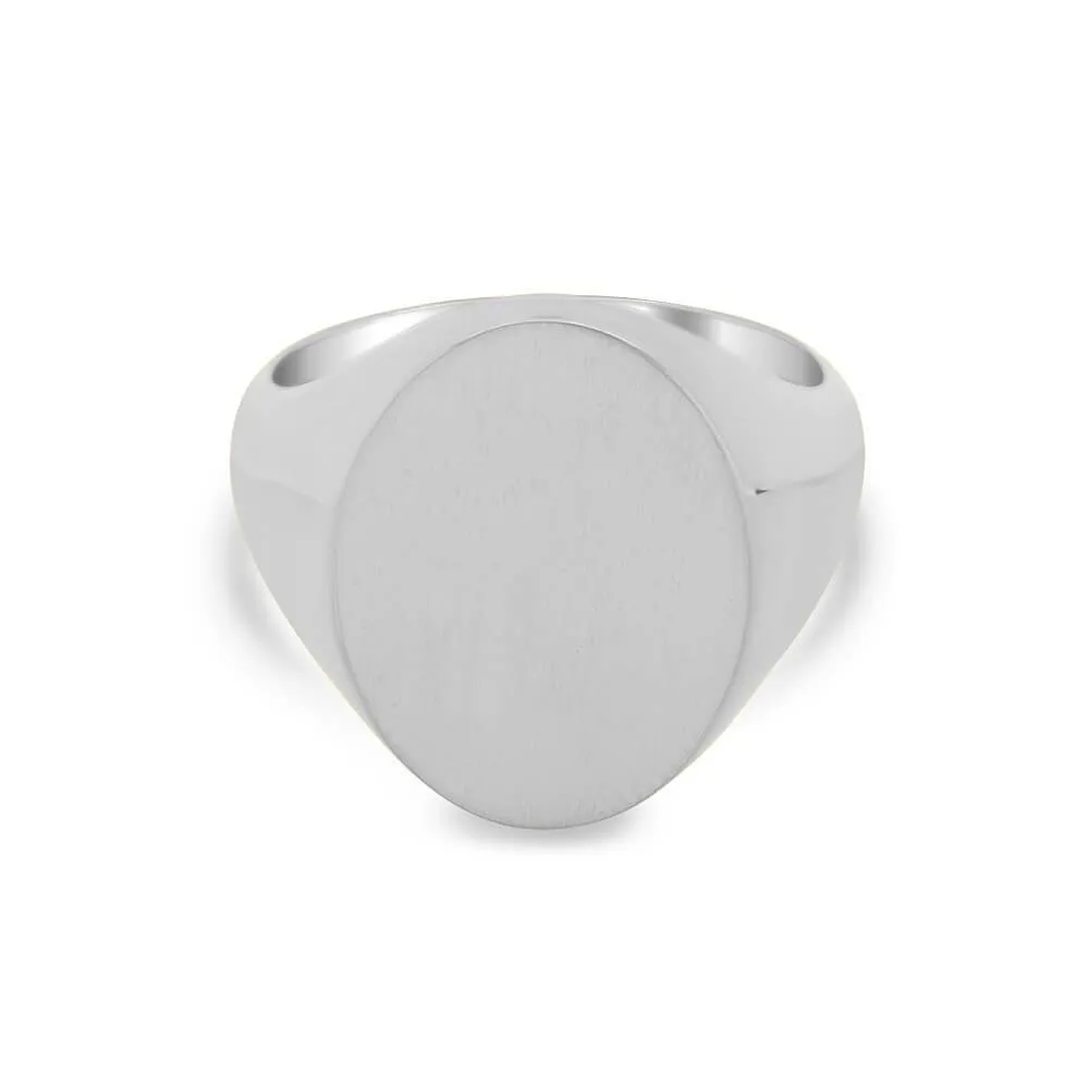 Women's Oval Signet Ring - Extra Large