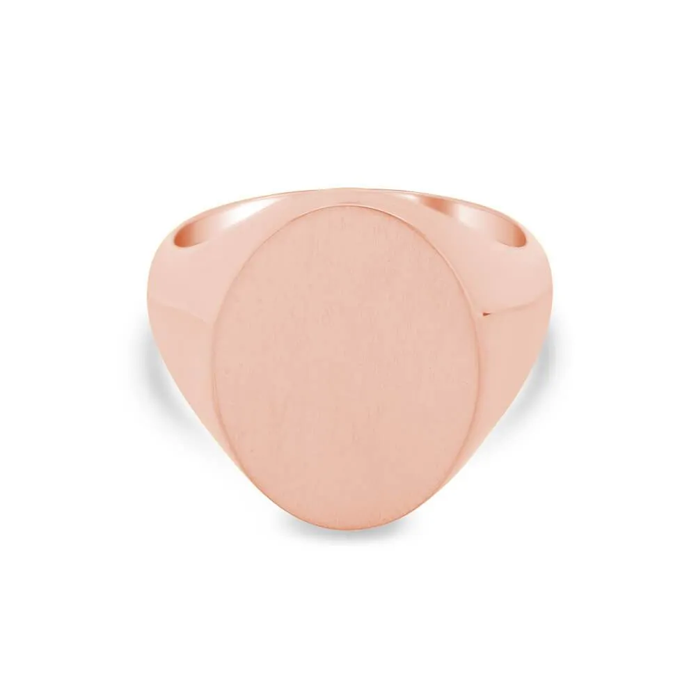 Women's Oval Signet Ring - Extra Large