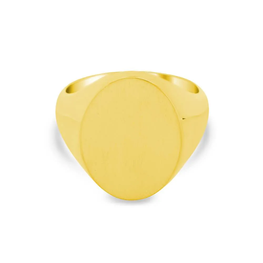 Women's Oval Signet Ring - Extra Large