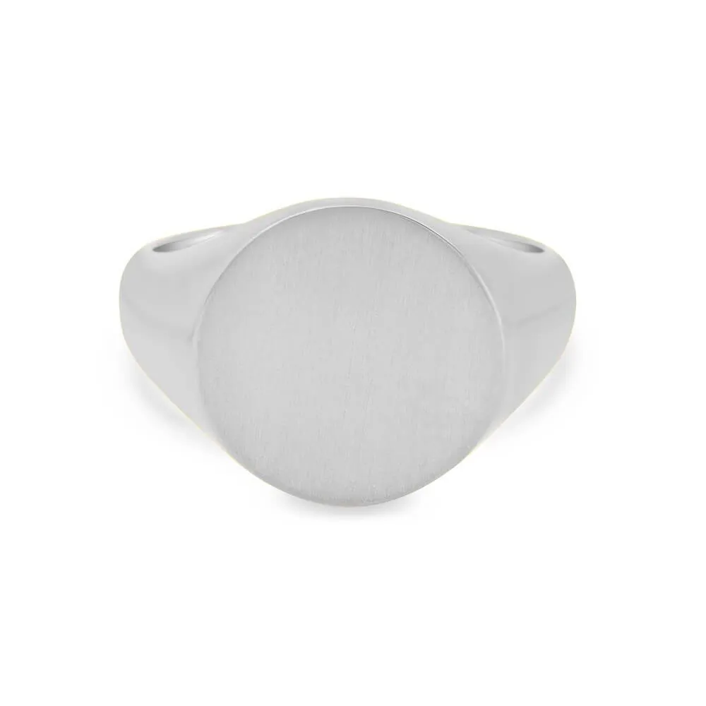 Women's Round Signet Ring - Extra Large