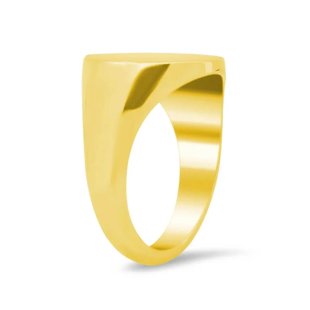 Women's Round Signet Ring - Extra Large
