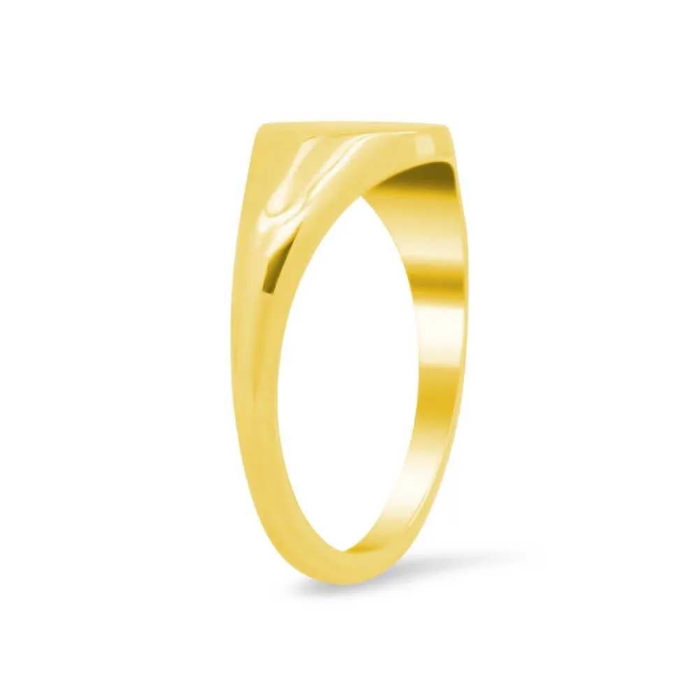 Women's Round Signet Ring - Extra Small